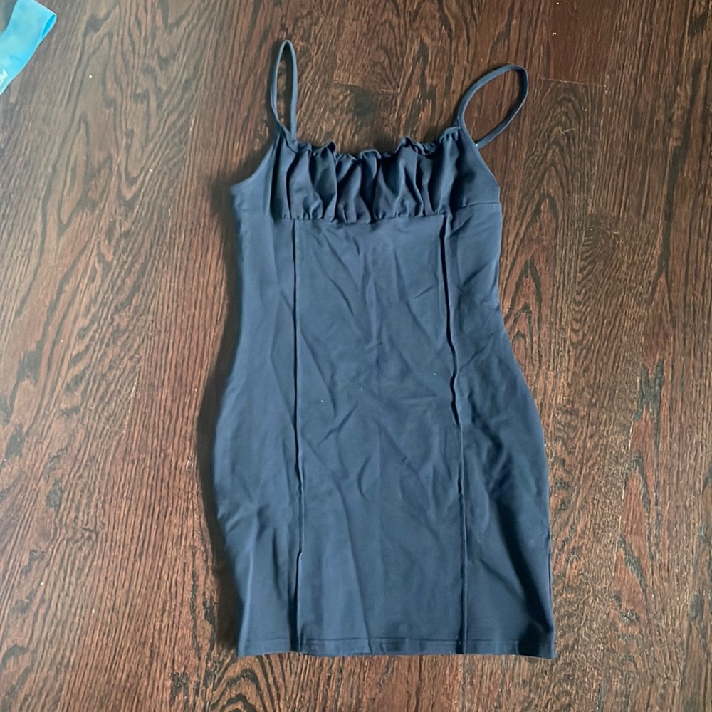 Blue cotton dress